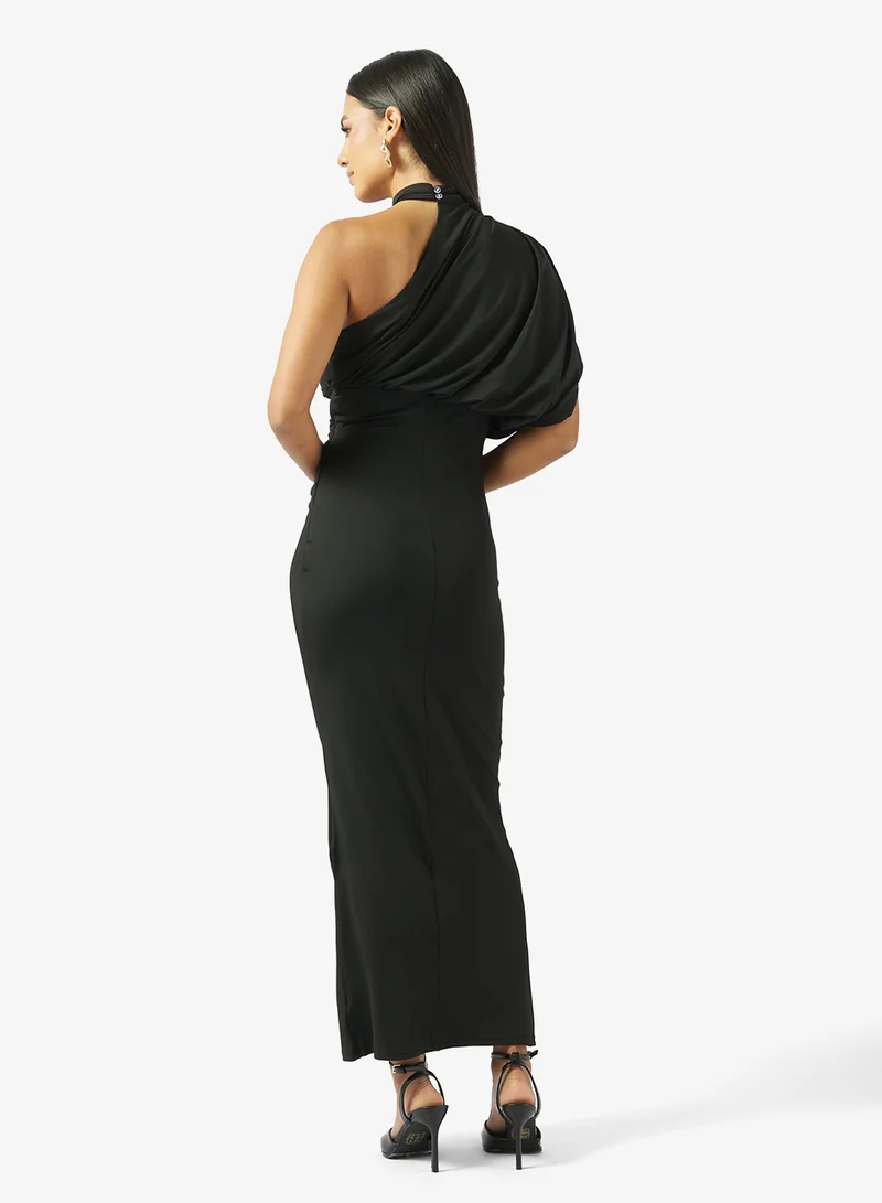 Ella Limited Edition One Shoulder Draped Column Dress